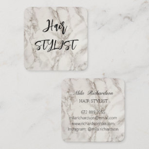 Marbel elegante, moderne, quadratische Visitenkart Quadratische Visitenkarte