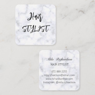 Marbel elegante, moderne, quadratische Visitenkart Visitenkarte