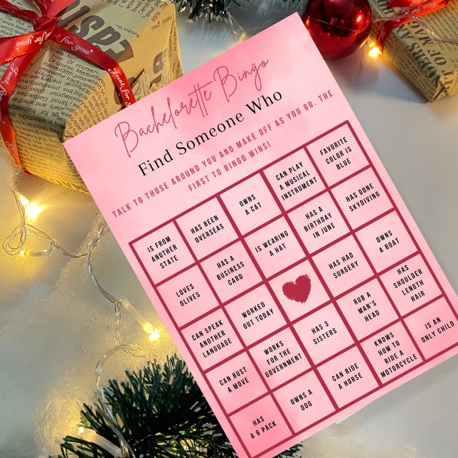 Marbel Gold Glitzer Bachelorette Bingo Party Game Einladung (Von Creator hochgeladen)
