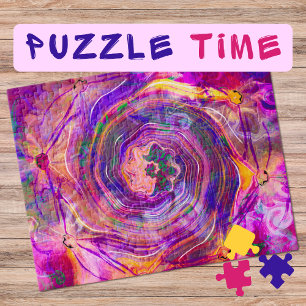 Marbella Art June rosa Rosenspirale - schwierig Puzzle