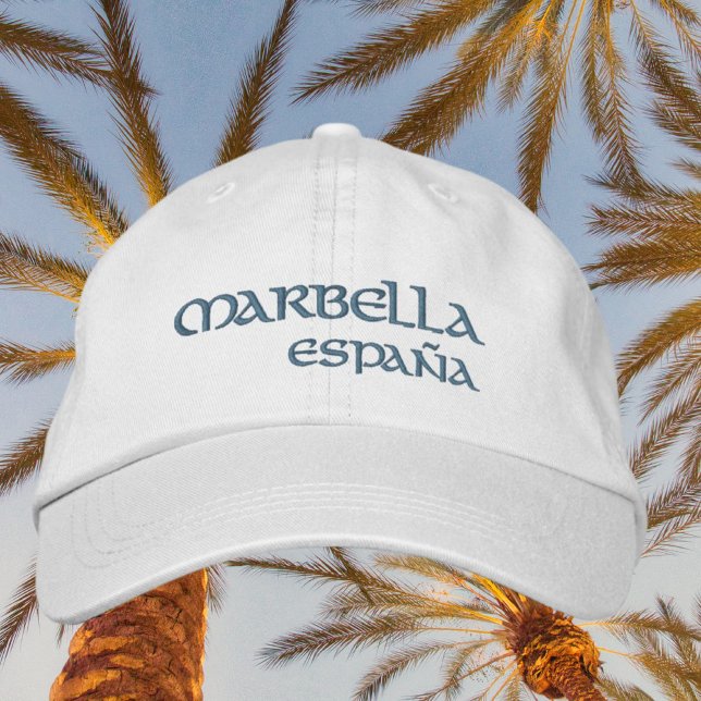 Marbella España Spanien Strand bestickt Hat Bestickte Baseballkappe (Von Creator hochgeladen)