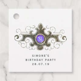 Marbella Gemstone Mermaid Monogram Geschenkanhänger