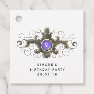 Marbella Gemstone Mermaid Monogram Geschenkanhänger