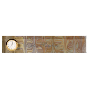 Marbella Golden Wet Cedar Kunstmuseum Keramik Tile Namensplakette