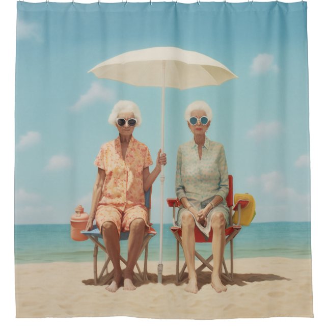 Marbella Ladys Duschvorhang (Vorderseite)