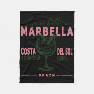 Marbella Leben ist besser in Costa Del Sol Andalus Fleecedecke