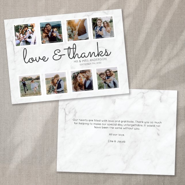 Marbella Script Foto Collage Liebe & Danke (Von Creator hochgeladen)