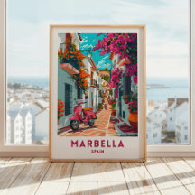 Marbella Spanien Reisen Plakate Wand an Wand Kunst