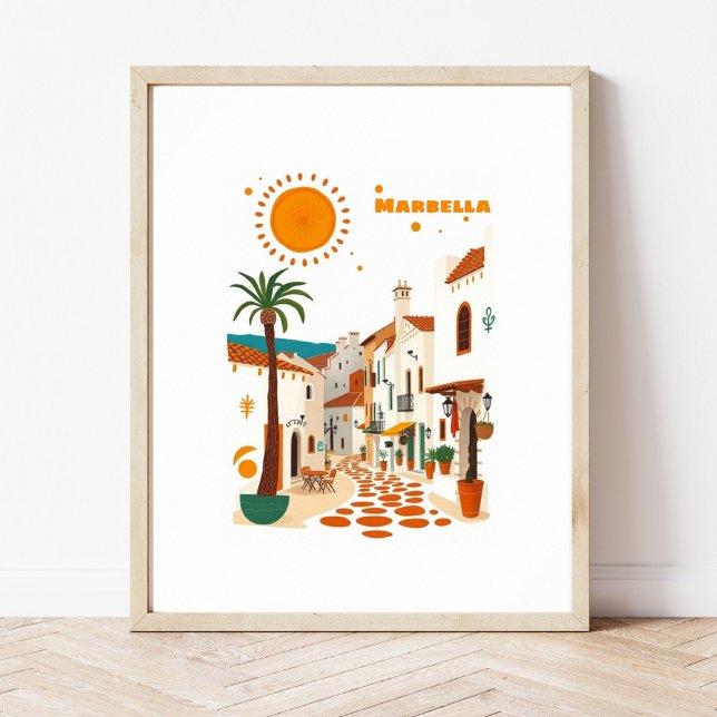 Marbella spanien urlaub mittelmeer  poster (Von Creator hochgeladen)