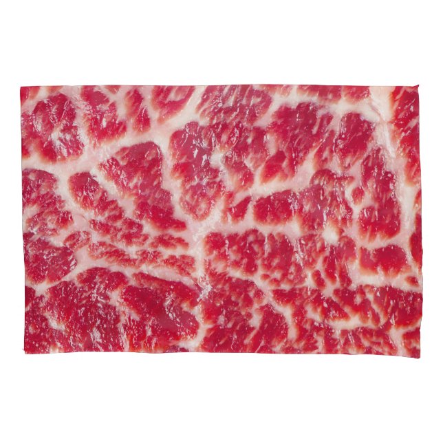 Marbellbeef Steak Texture Closeup Kissenbezug (Vorderseite)