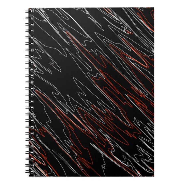 Marbile Black Red Notizblock (Vorderseite)