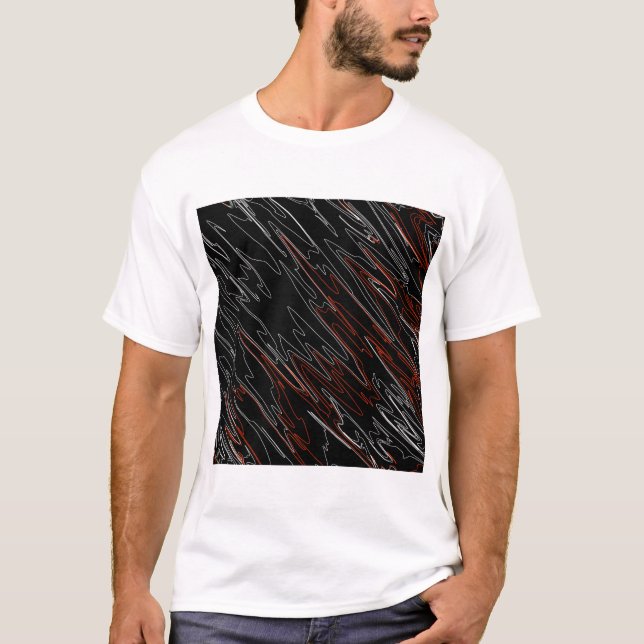 Marbile Black Red T-Shirt (Vorderseite)