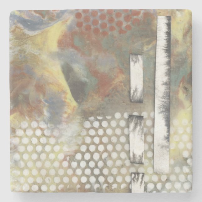 Marbile Pixel II Steinuntersetzer (Vorderseite)