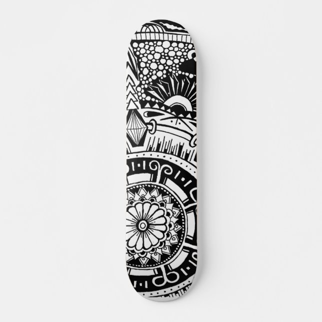 Marbke circle skateboard with bohemian style (Vorne)
