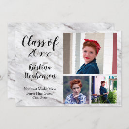 Marble 3 Foto School Abschluss Ankündigung