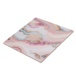 Marble Agate Popular Blue Pink Gold Collection Fliese