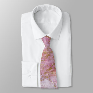 MARBLE ART DECO GEMUSTERT PINK LILAC KRAWATTE