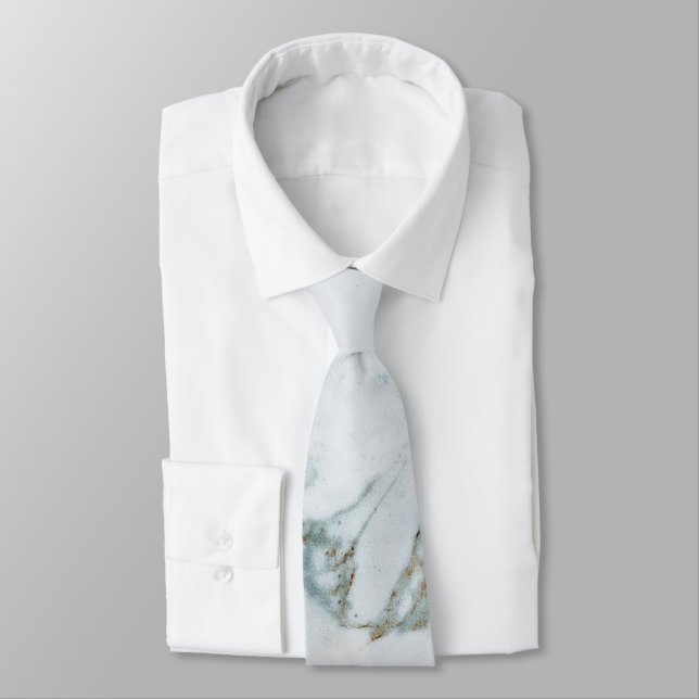 Marble Background Neck Tie Krawatte (Gebunden)