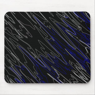 Marble Black Blue Mousepad