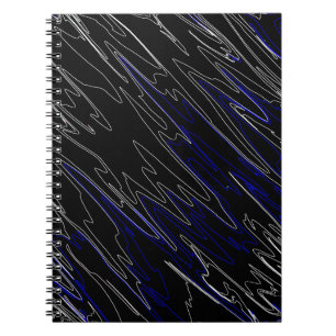 Marble Black Blue Notizblock