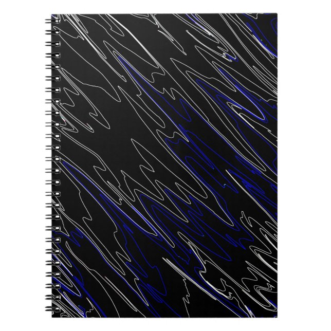 Marble Black Blue Notizblock (Vorderseite)