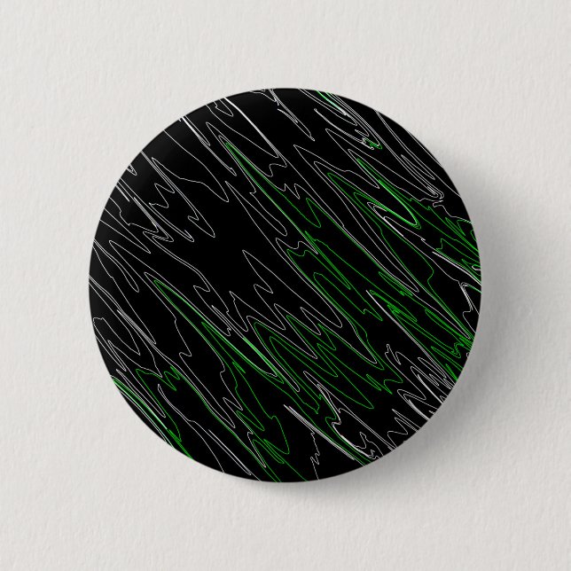 Marble Black Green Button (Vorderseite)