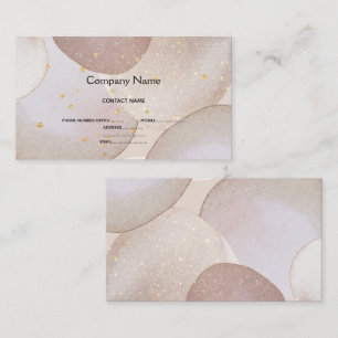 MARBLE BUBBLE LUXE GOLD BUSINESS CARD VISITENKARTE