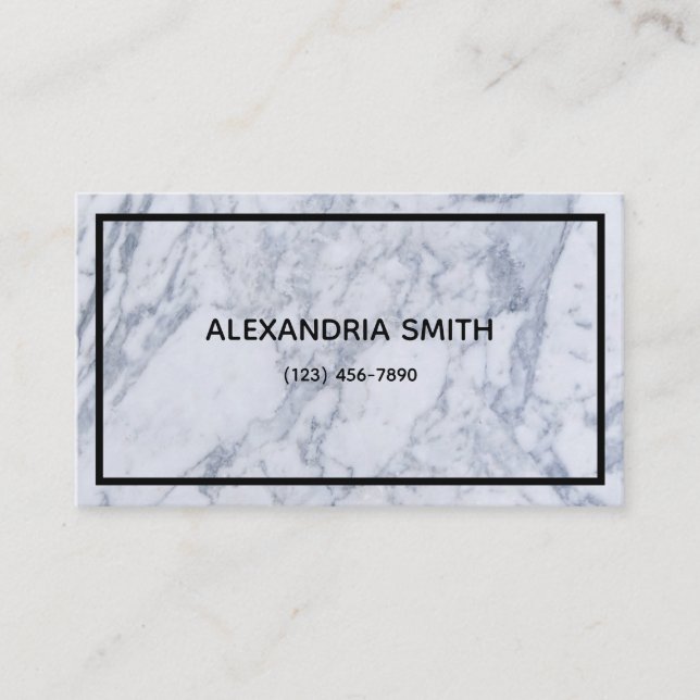 Marble Business Card Visitenkarte (Vorderseite)