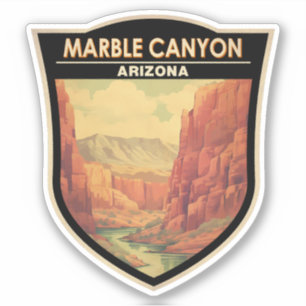 Marble Canyon Arizona Kunst, Dichtung und Musik Vi Aufkleber