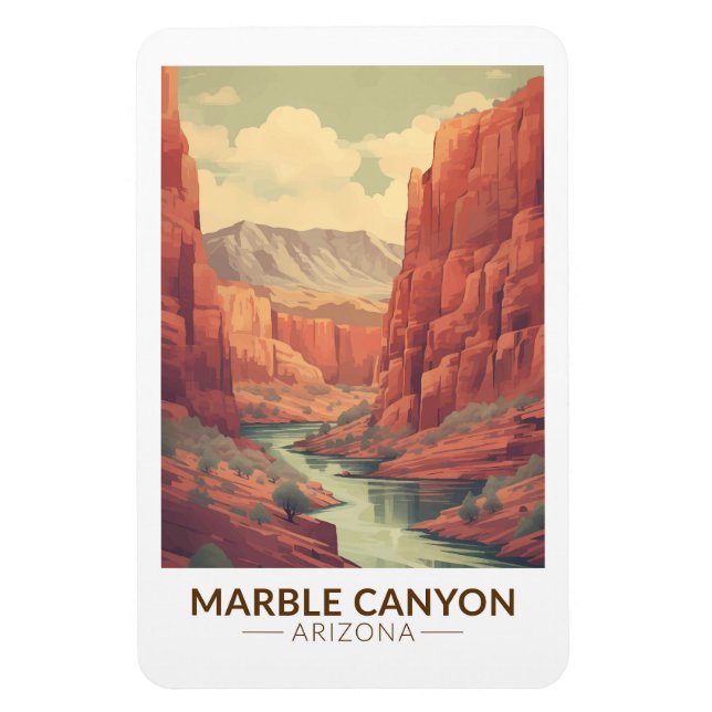 Marble Canyon Arizona Kunst, Dichtung und Musik Vi Magnet (Vertikal)