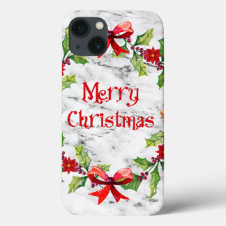Marble Christmas Flowers 5 Pattern Case-Mate iPhone Hülle