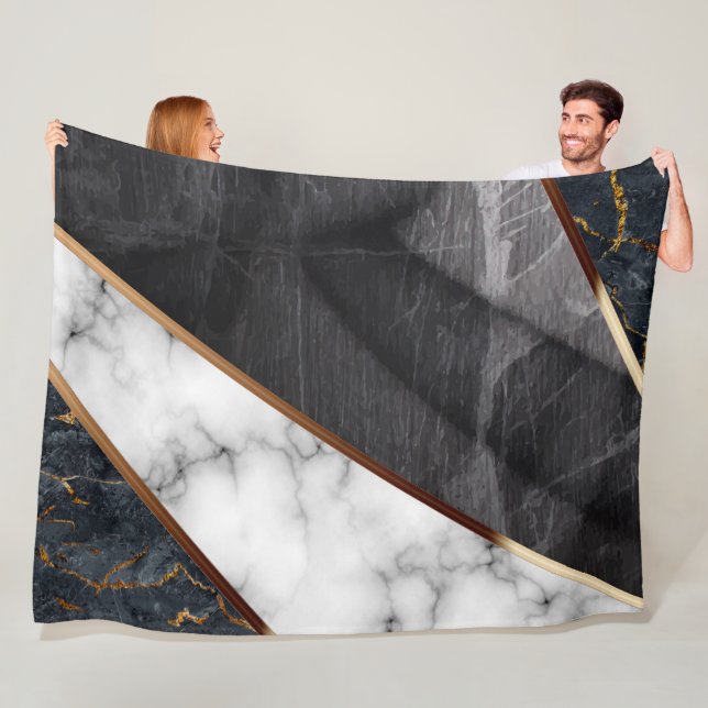 Marble Collage Muster Fleecedecke (Beispiel)