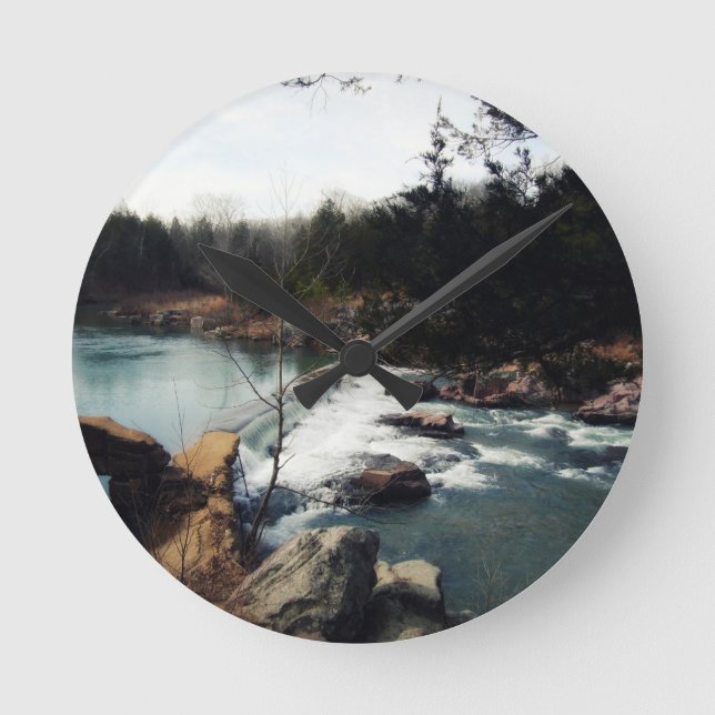 Marble Creek Runde Wanduhr (Vorderseite)