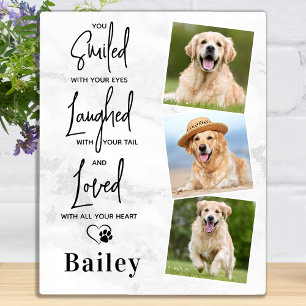 Marble-Dog-Memorial für die individuelle FotoColla Fotoplatte