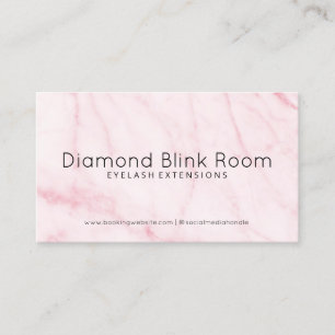 Marble Eyelash Extensions Aftercare Business Card Visitenkarte