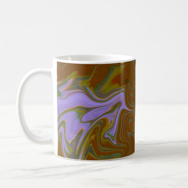 Marble Forms – Terracotta Warm Abstract Kaffeetasse (Links)