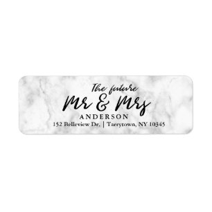 Marble Fresh Script The Future Mr. und Mrs.