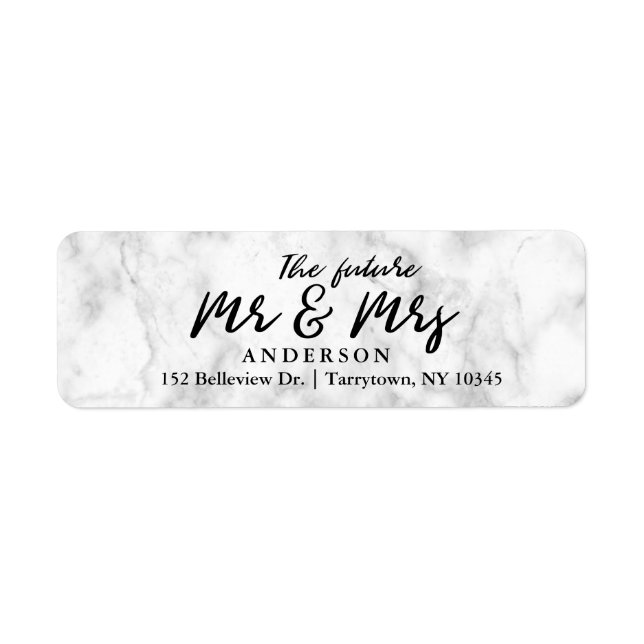 Marble Fresh Script The Future Mr. und Mrs. (Vorne)