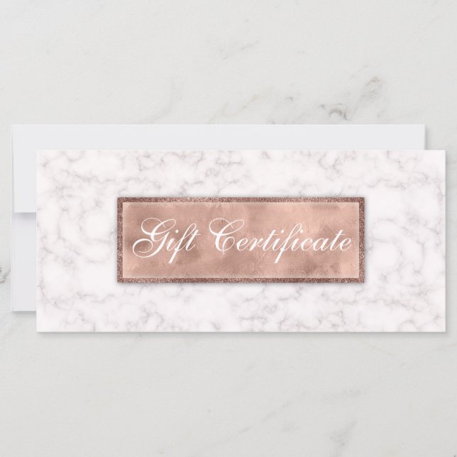 Marble Gift Certificate Echtes Anwesen (Vorderseite)