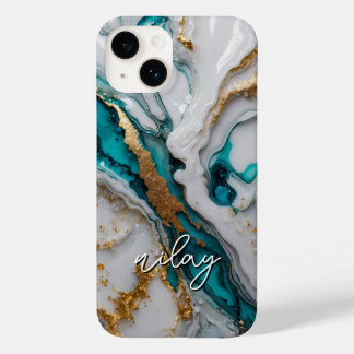 Marble Glitzer Mit Monogramm Case- Mate iPhone Cas Case-Mate iPhone 14 Hülle