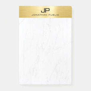Marble Gold Elegante Moderne Minimalistische Vorla Post-it Klebezettel