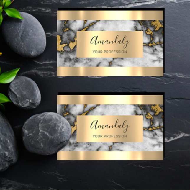 Marble Gold VIP für berufliche Finanzinvestitionen Visitenkarte (Professional Finance Investment Marble Gold VIP Business Card)