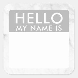 Marble Hallo mein Name ist Aufkleber
