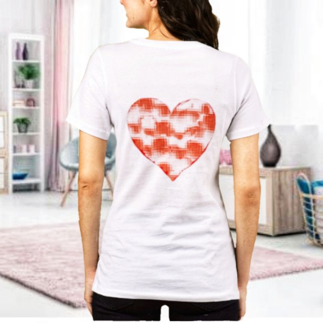 Marble Heart Tri-Blend Shirt (This Marbled Heart Tri-Blend T-Shirt, has you coming and going!)