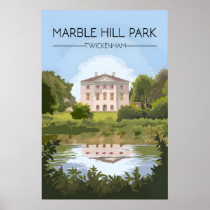 Marble Hill Park Twickenham Reiseplakat Poster