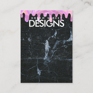 Marble Holo Tropfen Crystal Earring Display Card Visitenkarte