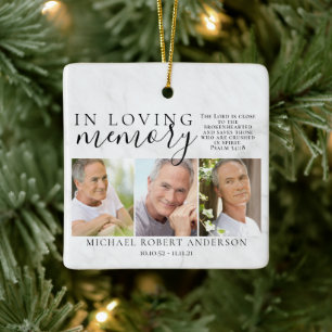 Marble in Love Memory Foto Memorial Tribute Keramikornament