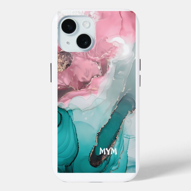 Marble iPhone 15 Case-Mate Hülle (Rückseite)
