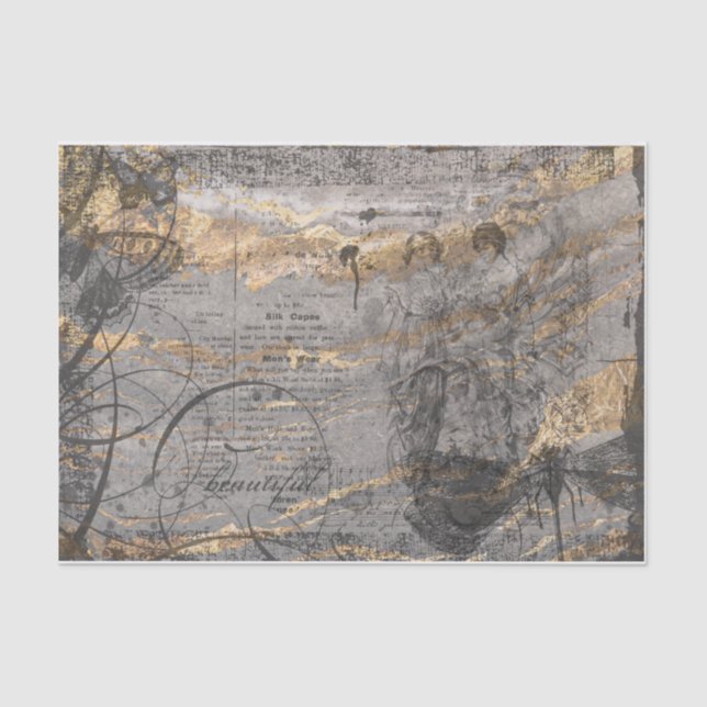 Marble Ladys decoupage Seidenpapier (Vorderseite)