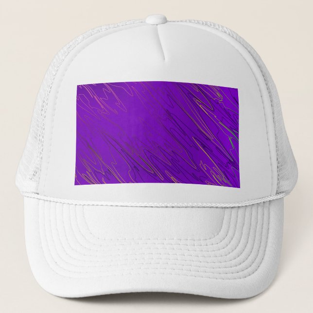 Marble Lila Trucker Hat Truckerkappe (Vorderseite)